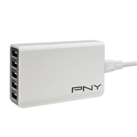 Caricabatterie da Rete Pny 5 Prese USB Potenza Erogata Tot 25W - 3