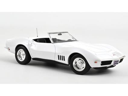 NOREV NV189038 CHEVROLET CORVETTE CONVERTIBLE 1969 CAN AM WHITE 1:18 Modellino