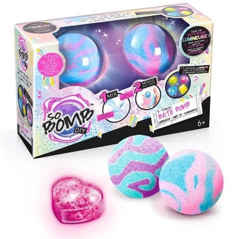 Bomba da bagno luminosa SO BOMB Confezione da 2