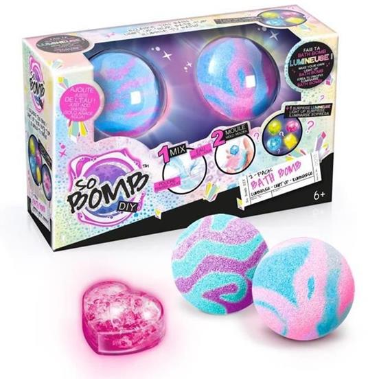Bomba da bagno luminosa SO BOMB Confezione da 2