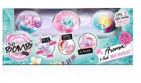 CANAL TOYS - So DIY - Kit per creare 3 palline da bagno effervescenti - Aromaterapia - So Bomb - Confezione da 3 Bombe da Bagno - BBD 039