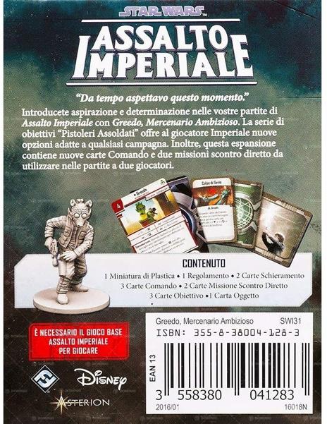 Star Wars - Assalto Imperiale - Greedo. Esp. - ITA. Gioco da tavolo - 3