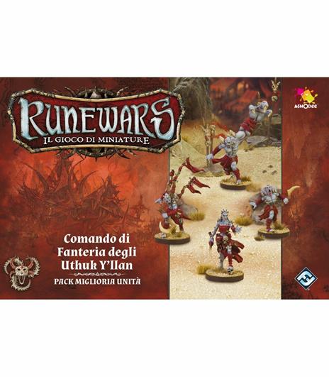 Runewars. Il Gioco di Miniature. Comando di Fanteria Degli Uthuk Yllan. Gioco da tavolo