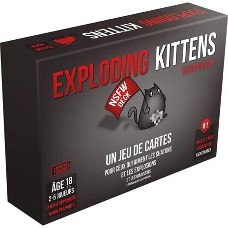 Exploding Kittens: NSFW Edition Asmodee Gioco da tavolo Gioco di carte Gioco di società Gioco per adulti