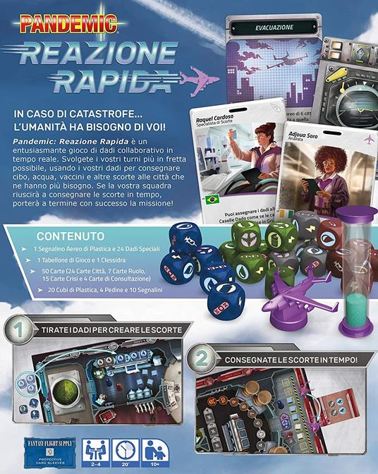 Pandemia - Reazione Rapida - Base - ITA. Gioco da tavolo - 3