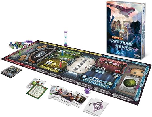 REAZIONE RAPIDA salva l'umanità in tempo PANDEMIC gioco da tavolo ASMODEE z-man 