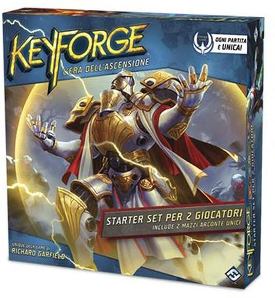 KeyForge, l'Era dell'Ascensione. Starter Set per 2 Giocatori. Base. Gioco da tavolo - ITA