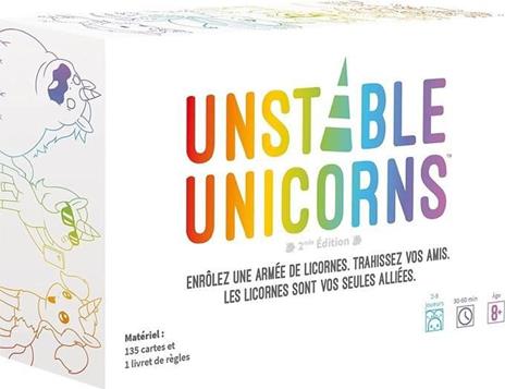 TeeTurtle Gioco da tavolo con unicorni instabili
