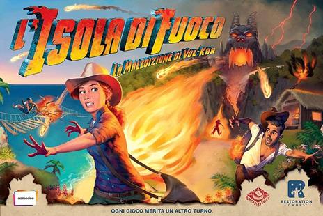 L'Isola di Fuoco-Il Relitto della Sciabola Cremisi. Esp. - ITA. Gioco da tavolo - 5