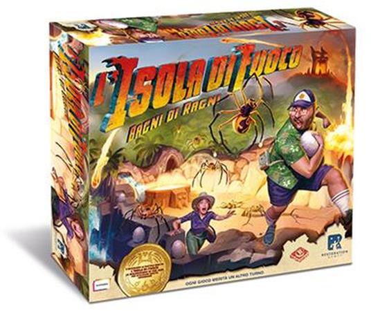 L'Isola di Fuoco-Bagni di Ragni. Esp. - ITA. Gioco da tavolo