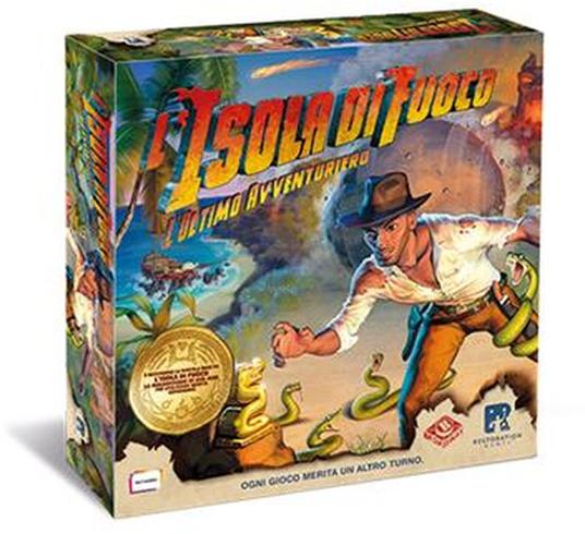 L'Isola di Fuoco-L'Ultimo Avventuriero. Esp. - ITA. Gioco da tavolo