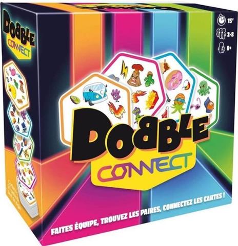 Gioco da tavolo - Zigomatico - Dobble Connect Allinea gli esagoni e trova la coppia