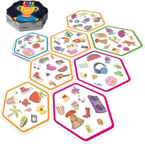 Gioco da tavolo - Zigomatico - Dobble Connect Allinea gli esagoni e trova la coppia - 2