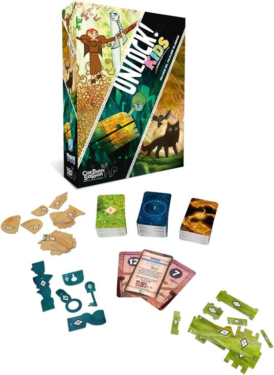 Asmodee Unlock! Kids 4, Gioco da Tavolo con Enigmi per Bambini, 6+ Anni, 1-4 Giocatori, Edizione in Italiano - 2