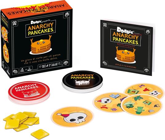 Asmodee - Dobble Anarchy Pancakes - Gioco da Tavolo, 2-8 Giocatori, 6+ Anni, Edizione in Italiano - 2