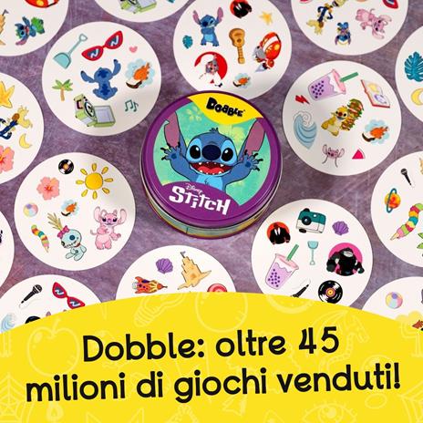 Asmodee – DOBBLE STITCH – Gioco da Tavolo Rapido e Divertente per Famiglie, Bambini e Amici – Carte da Gioco da Viaggio - 5