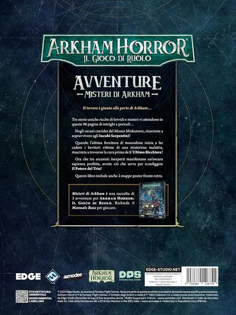 Ark Rpg – Misteri Di Arkham. Gioco da tavolo - 3