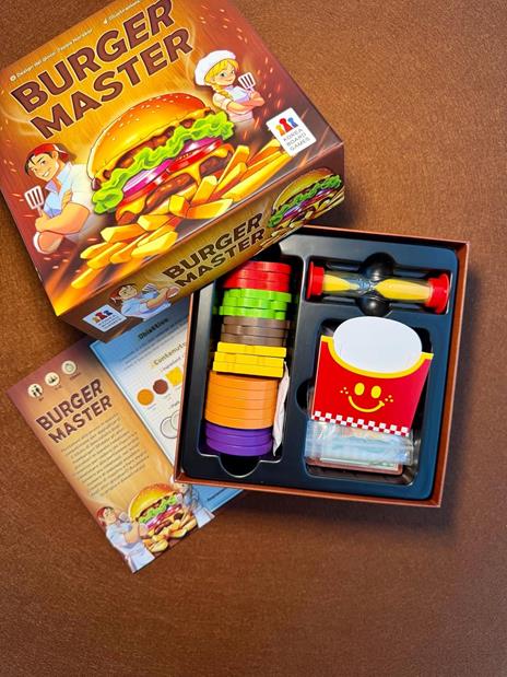 Asmodee Burger Master – Gioco da Tavolo di Destrezza e Velocità, Sfida in Tempo Reale per Famiglie e Amici, 2-6 Giocatori - 3