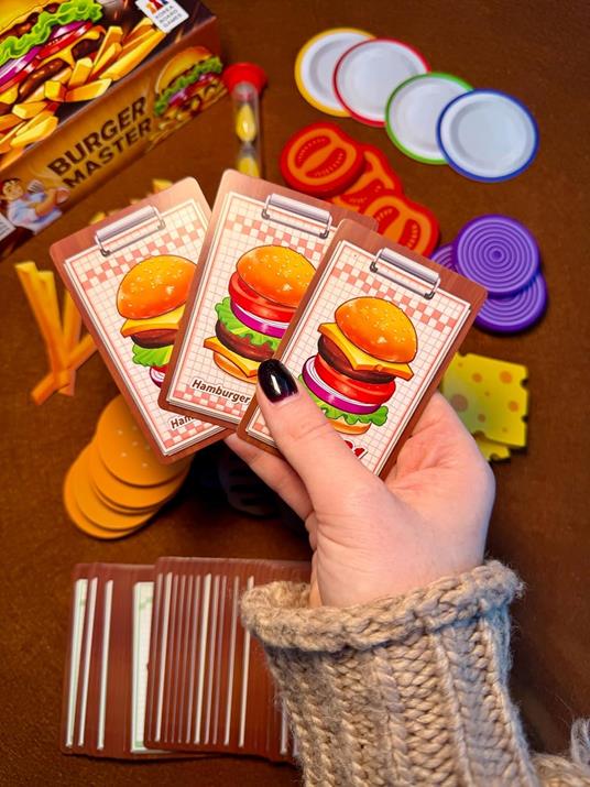 Asmodee Burger Master – Gioco da Tavolo di Destrezza e Velocità, Sfida in Tempo Reale per Famiglie e Amici, 2-6 Giocatori - 5