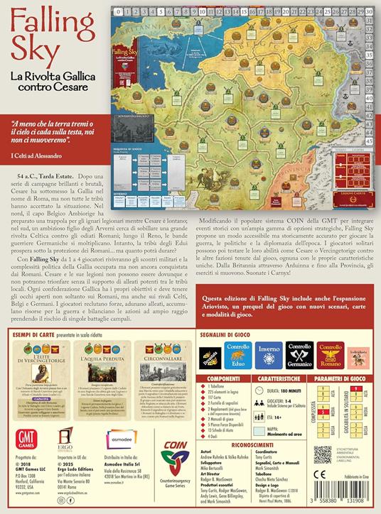 Asmodee - Falling Sky, Gioco da Tavolo, Gioco di Strategia per Esperti, 14+ Anni, 1-4 Giocatori, 180 min - 2