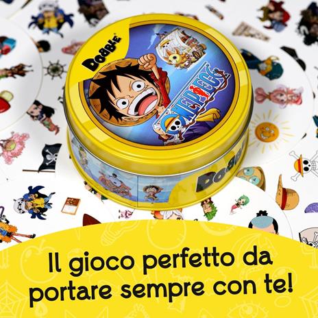 Asmodee – DOBBLE ONE PIECE – Gioco da Tavolo Rapido e Divertente per Famiglie, Bambini e Amici – Carte da Gioco da Viaggio - 4