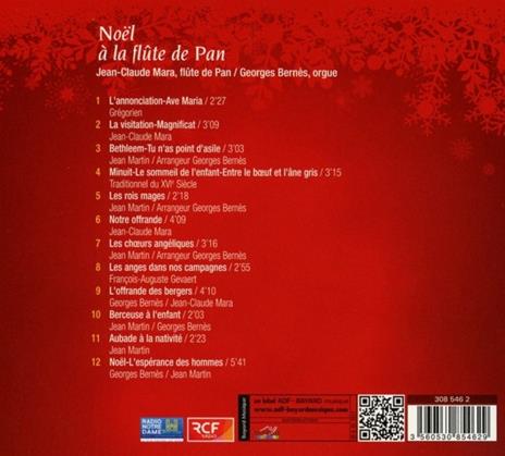 Jean-Claude Mars - Pan Flute Christmas - CD Audio - 2