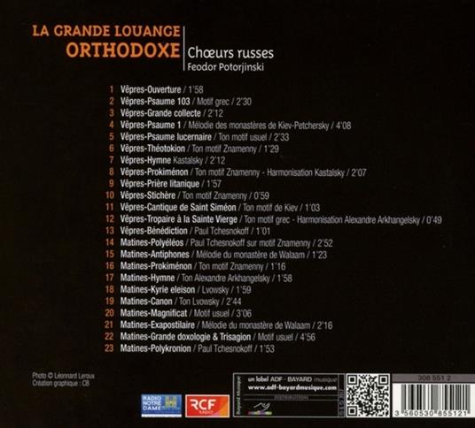 La Grande Louange Orthodo - CD Audio - 2