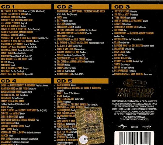 Dancefloor Anthology 2014 - CD Audio - 2