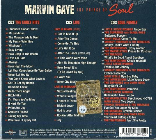 The Prince Of Soul - CD Audio di Marvin Gaye - 2
