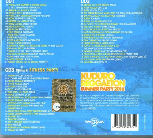 Kuduro Reggaeton Summer Party 2016 - CD Audio - 2