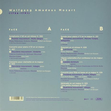 I capolavori - Vinile LP di Wolfgang Amadeus Mozart,Herbert Von Karajan,Lily Laskine,Jean-Pierre Rampal,Géza Anda - 2