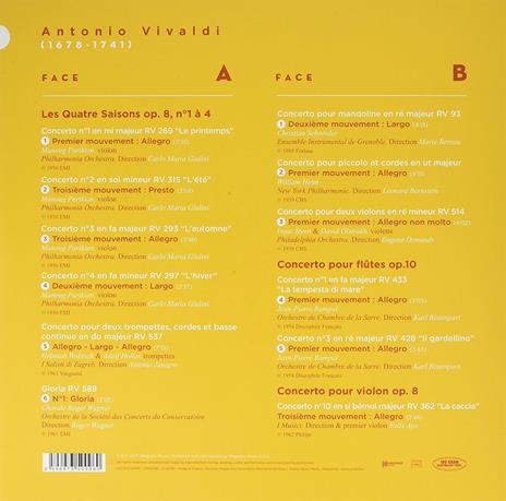 I capolavori - Vinile LP di Antonio Vivaldi,Carlo Maria Giulini - 2