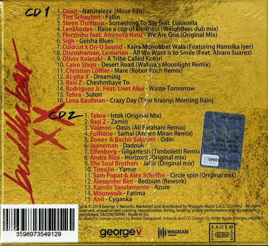 Buddha Bar XX (by Ravin & Sam Popat) - CD Audio - 2