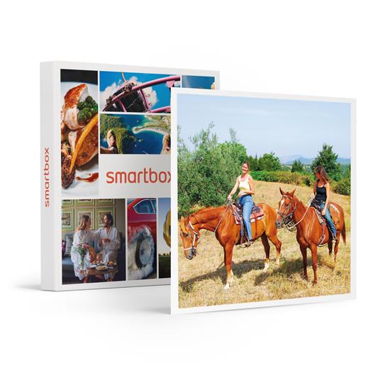 SMARTBOX - In sella con gusto: 1 rilassante passeggiata a cavallo con picnic per 2 persone - Cofanetto regalo