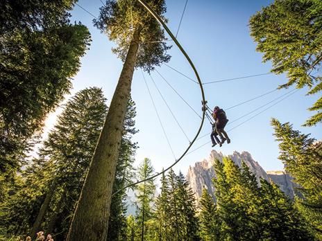 SMARTBOX - Dolomiti dallalto: avventura in Flyline sul Catinaccio Rosengarten per tutta la famiglia - Cofanetto regalo - 3