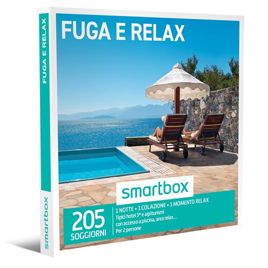 SMARTBOX - Fuga e relax - Cofanetto regalo - 1 notte con colazione e 1 momento relax per 2 persone