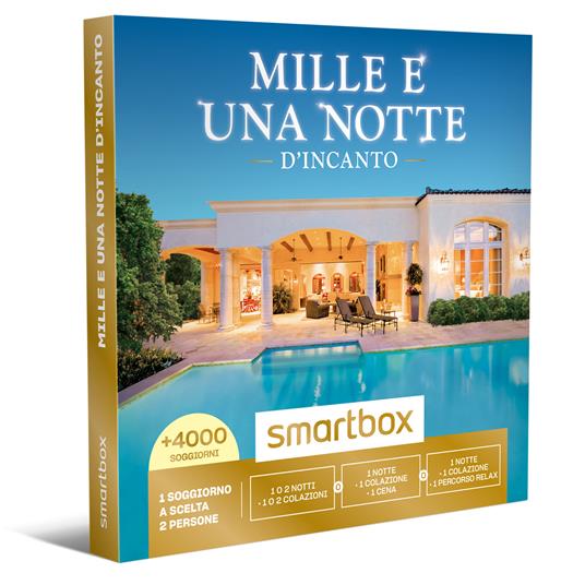 SMARTBOX - Mille e una notte d'incanto - Cofanetto regalo - 1 o 2 notti con colazione o 1 notte con colazione e cena o perco