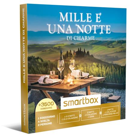 SMARTBOX - Mille e una notte di charme - Cofanetto regalo - 1 o 2 notti con colazione e possibilità di cena