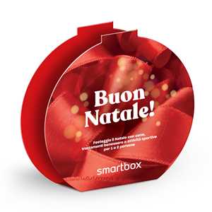 Idee regalo SMARTBOX - Buon Natale! - Cofanetto regalo - 1 cena o 1 trattamento benessere o 1 attività sportiva per 1 o 2 persone Smartbox