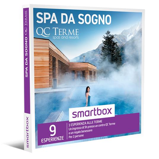 SMARTBOX - Spa da sogno - Cofanetto regalo - 1 ingresso di 5h presso un centro QC Terme e un regalo benessere per 2 persone