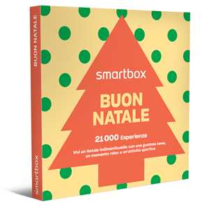 Idee regalo SMARTBOX - Buon Natale - Cofanetto regalo - 1 cena o 1 trattamento benessere o 1 attività sportiva per 1 o 2 persone Smartbox