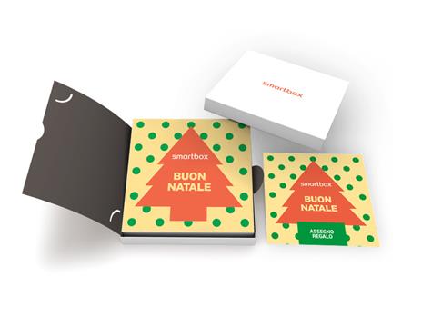 SMARTBOX - Buon Natale - Cofanetto regalo - 1 cena o 1 trattamento benessere o 1 attività sportiva per 1 o 2 persone - 2