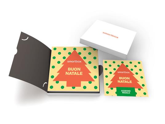 SMARTBOX - Buon Natale - Cofanetto regalo - 1 cena o 1 trattamento benessere o 1 attività sportiva per 1 o 2 persone - 2