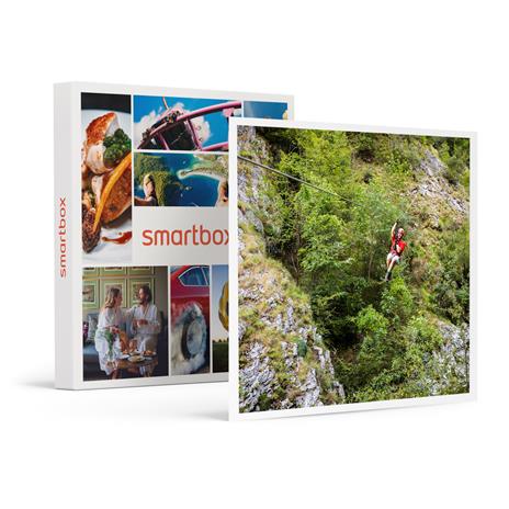 SMARTBOX - Volo in Zipline, visita al museo e percorso privato alle Grotte di Equi da 2 a 4 persone - Cofanetto regalo