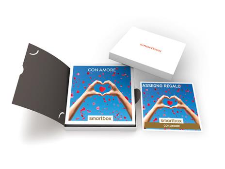 SMARTBOX - Con Amore - Cofanetto regalo - 1 soggiorno o 1 cena o 1 pausa relax o 1 attività sportiva per 2 persone - 2