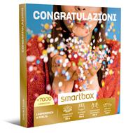 SMARTBOX - Congratulazioni - Cofanetto regalo - 1 soggiorno o 1 soggiorno con cena o trattamento benessere, o 1 cena o 1 pausa relax o 1 attività sportiva per 2 persone