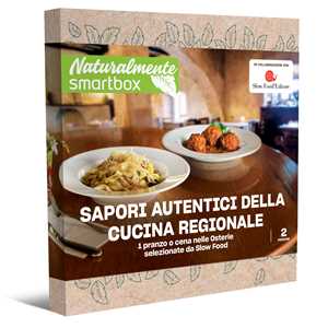 Idee regalo SMARTBOX Sapori autentici della cucina regionale Cofanetto regalo 1 pranzo o cena nelle Osterie selezionate da Slow Food Smartbox