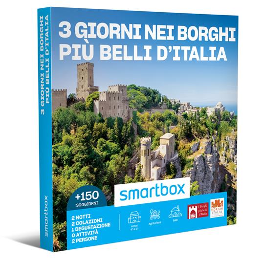 SMARTBOX 3 giorni nei borghi più belli d'Italia 2 notti con colazione 1 degustazione o attività per 2 persone