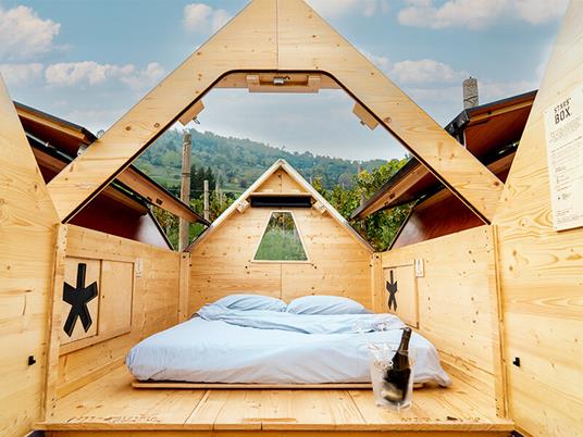 SMARTBOX - Sotto le stelle tra i vigneti: 1 insolita notte in StarsBox e degustazione vini a Bergamo - Cofanetto regalo - 2