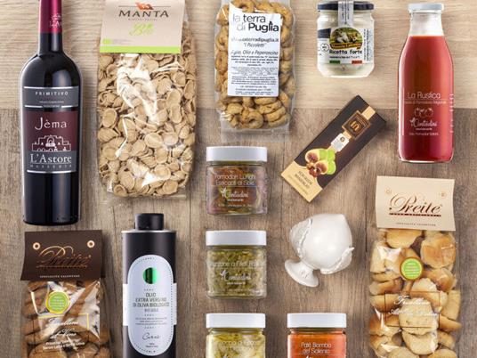 SMARTBOX - Sapori di Puglia a domicilio: 1 box contenente prodotti artigianali e biologici tipici - Cofanetto regalo - 2